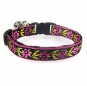 Gold Leaf Embroidered Cat Collar